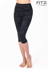 Fitz High Waist Crop - Jenna - Black Army