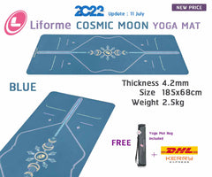 เสื่อโยคะ Liforme COSMIC MOON YOGA MAT 4.2mm (Blue)