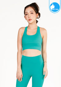 สปอร์ตบรา บราโยคะ บราออกกำลังกาย IBY - Yoga Sport Bra Light Support Flow - Green Persian สีเขียวเปอร์เซีย