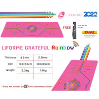 Liforme Rainbow Yoga Mat เสื่อโยคะ 4.2mm (ราคามีการเปลี่ยนแปลงบ่อย โปรดสอบถามก่อนสั่งซื้อ)