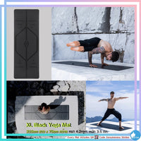 LIFORME XL YOGA MAT เสื่อโยคะ 4.2mm. รุ่นยาวพิเศษขนาด 210x70cm. แถมกระเป๋าใส่เสื่อ 📞ลงเบอร์โทรศัพท์ตรงหมายเหตุคำสั่งซื้อ