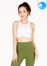 สปอร์ตบรา บราโยคะ บราออกกำลังกาย IBY - Yoga Sport Bra Light Support Twisted - White *พร้อมส่ง*