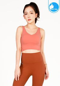 IBY - Yoga Sport Crop With Bra Focus - Orange Cantaloupe ส้มแคนตาลูป
