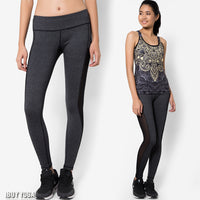 Fitz - Long Legging Pant Side Mesh - Grey