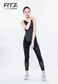Fitz - 7/8 Legging - Princess Moto - Black