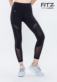 Fitz - 7/8 Legging - Princess Moto - Black