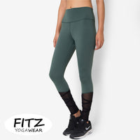 Fitz 7/8 Legging - Princess Love Mesh - Dark green