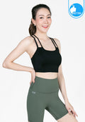 Sports bra, yoga bra, exercise bra IBY - Yoga Sport Crop With Bra Adorable - Black