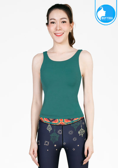 IBY Yoga Sport Tank With Bra Breath - Green
