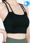 Sports bra, yoga bra, exercise bra IBY - Yoga Sport Crop With Bra Adorable - Black