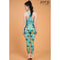 Fitz yoga pants, exercise, 9-inch legs, Pineapple pattern