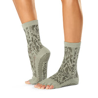 Toesox - Grip Half Toe Crew Cactus Ikat