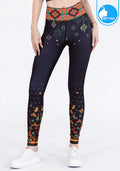 Fitz yoga pants, exercise, 9-inch legs, Arty pattern - Arty