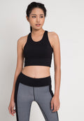 Sports bra, yoga bra, exercise bra, Fitz - Long Line Bra - Black *Ready to ship*