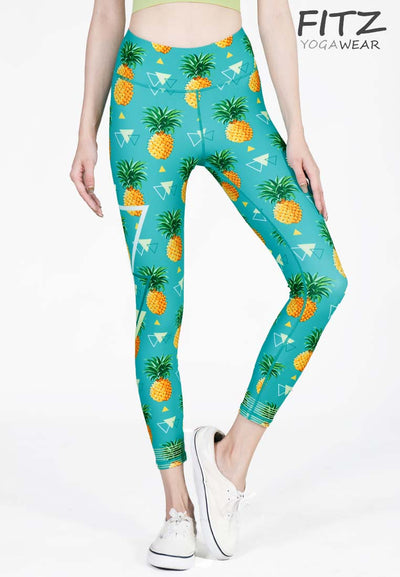 Fitz High Waist 7/8 Legging - Pineapple