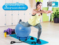 Ball Chair 65cm. Yoga ball with base and stretch rope.