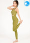 IBY - Yoga High Waist Long Legging Shine - Olive Green