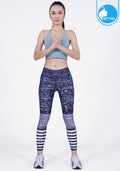 FITZ yoga pants, exercise, 9-inch legs, Elbrus pattern