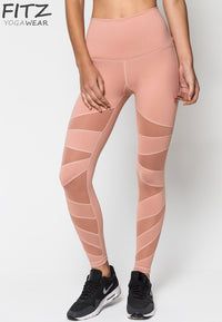 Fitz - 7/8 Legging - Princess Mesh II - Nude Pink