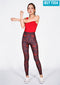 IBY-กางเกงโยคะขายาว รุ่น535S - ลายผีเสื้อแดง Butterfly Red
