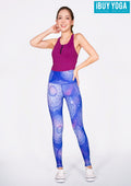 IBY-Long yoga pants, model 535S - Mandala pattern