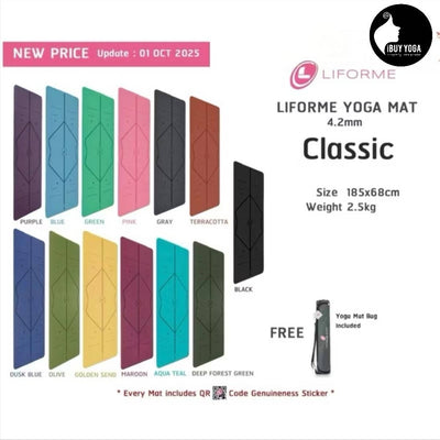Liforme RADIANT SUN YELLOW YOGA MAT 4.2mm
