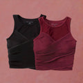 Tavi Noir แทวี นัวร์ เสื้อออกกำลังกาย รุ่น Pleated Bra 👚✨