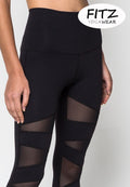 Fitz - 7/8 Legging - Princess Mesh II - Black