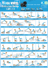 โปสเตอร์วงล้อโยคะ Yoga Wheel Exercise Guide