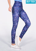 IBY-Long yoga pants, model 535S - Solar pattern