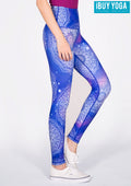 IBY-Long yoga pants, model 535S - Mandala pattern