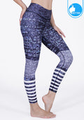 FITZ yoga pants, exercise, 9-inch legs, Elbrus pattern