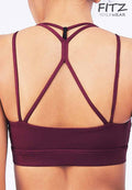 Sports bra, yoga bra, exercise bra, Fitz - Buno Sports Bra - Red *Ready to ship*