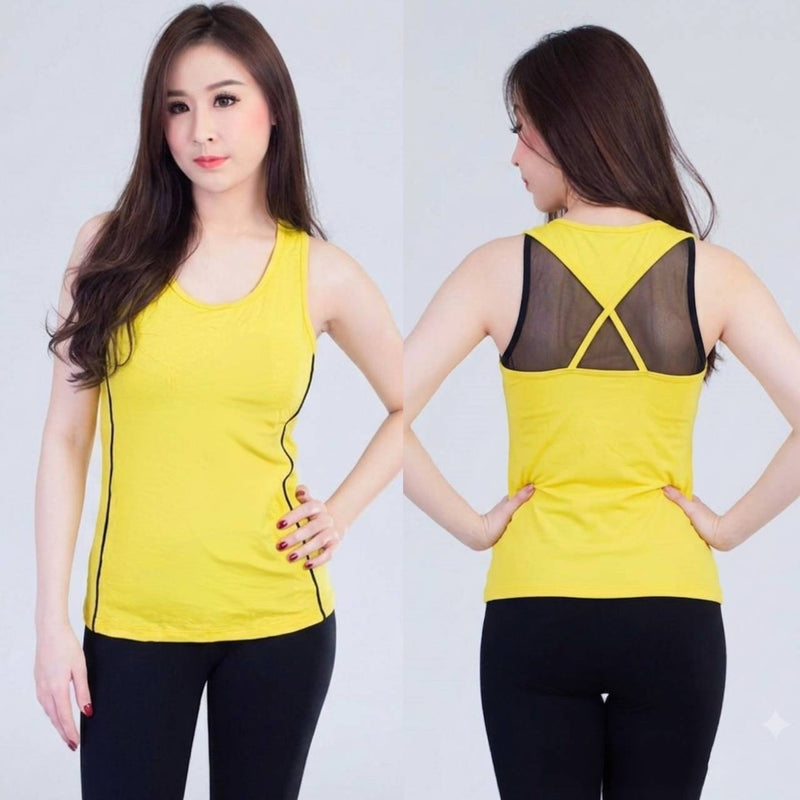 IBY Sleeve Sports Top No.714  เสื้อโยคะ เสื้อฟิตเนส ผ้า Cotton ใส่เต้น สีสันสดใส ใส่สบายๆ 💕