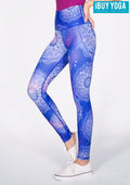 IBY-Long yoga pants, model 535S - Mandala pattern