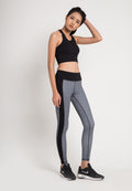 Sports bra, yoga bra, exercise bra, Fitz - Long Line Bra - Black *Ready to ship*