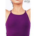 Fitz Yoga Shirt - Strappy Tank Top - Plum