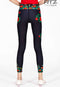 Fitz yoga pants, exercise, 9-inch legs, Batika pattern - Batikka