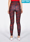IBY-กางเกงโยคะขายาว รุ่น535S - ลายผีเสื้อแดง Butterfly Red