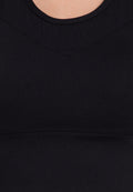 Sports bra, yoga bra, exercise bra, Fitz - Long Line Bra - Black *Ready to ship*