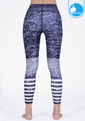 FITZ yoga pants, exercise, 9-inch legs, Elbrus pattern