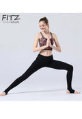 Fitz - High Waist Long Pants - Feel Toe - Black
