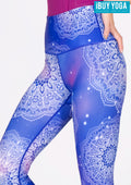 IBY-Long yoga pants, model 535S - Mandala pattern