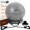 Ball Chair 65cm. ลูกบอลโยคะพร้อมฐานและเชือกยืด