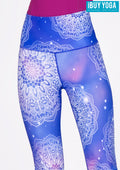 IBY-Long yoga pants, model 535S - Mandala pattern