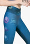 Fitz yoga pants, exercise, 9-inch legs, Chakra pattern - Chakras