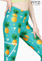 Fitz High Waist 7/8 Legging - Pineapple