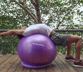Ball Chair 65cm. Yoga ball with base and stretch rope.