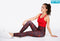 IBY-กางเกงโยคะขายาว รุ่น535S - ลายผีเสื้อแดง Butterfly Red