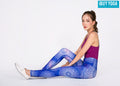 IBY-Long yoga pants, model 535S - Mandala pattern